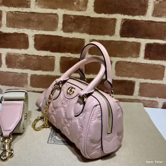 Hyperpeter leather GG GUCCI matelassé top handle bag 0501